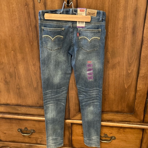 Nwt Levis Purple Stitch Denim Leggings - Picture 2 of 10